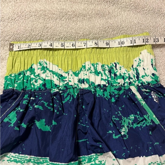 FP Movement x Free People The Way Home High Waist Shorts Mountain Print Blue - Picture 6 of 12